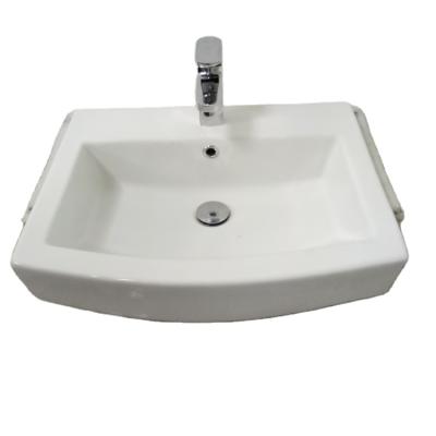 China Eco-Friendly Bar Design Idea Remodel Renovation Vanity Small Bathroom Sink Semi-Counter Basin for sale