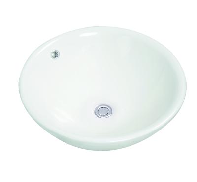 China Polished Kitchen Bowl Shell Wash Basin Bowl Bathroom Bowl Sinks / Vessel Basins Free Spare Parts Shampoo Sinks Coloured Tempered Glass 9L for sale