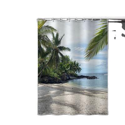 China 36x72inch Sustainable Bathroom Curtain Water Resistant Custom Shower Curtain Hotel Shower Curtain for sale