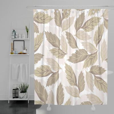 China Wholesale Custom Made Shower Curtain Printed Custom Durable Shower Curtain Polyester Waterproof Bathroom for sale