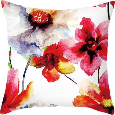 China PORTABLE Flower Plant Tile Sublimation Cushion Covers Home Decorative Pillow Cases Cushion Shapes for sale