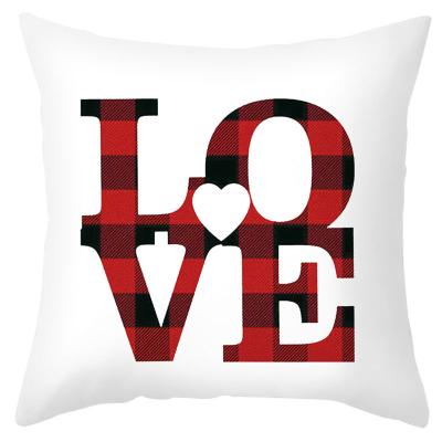 China New PORTABLE Cover Sofa Seat Covers Decor Pillowcase 2021 Valentine's Day Pillow Case Cover Peach Skin Cushion Cover for sale