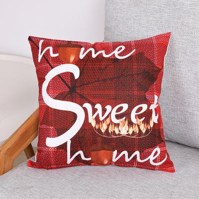 China High Quality PORTABLE Customized Thanksgiving Pillow Case, Pumpkin Print Office Cushion Canvas Cover for sale