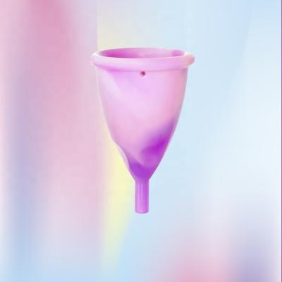 China High Quality Hypoallergenic Period Cup Customized Logo 100% Medical Silicone Eco-friendly Menstrual Cup for sale