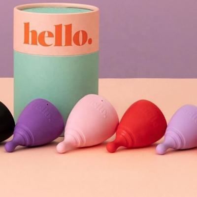 China Soft And Reusable Women Hypoallergenic Medical Silicone Menstrual Cup Eco-friendly Lady Period Menstrual Cups for sale