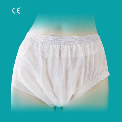 China Women Antibacterial Disposable Hypoallergenic Comfortable Incontinence Underwear for sale