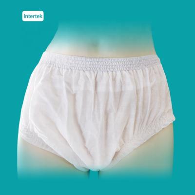 China Hospital Antibacterial Mesh Hypoallergenic Disposable Incontinence Underwear For Ladies for sale