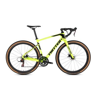 China Carbon Fiber Gravelbikes 700C New Carbon Disc Road Bike Gravel Bike for sale