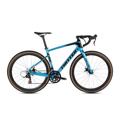 China High Quality Carbon Fiber 700C 40mm Type Cyclocross Gravel Disc Road Cycling Bicycle for sale