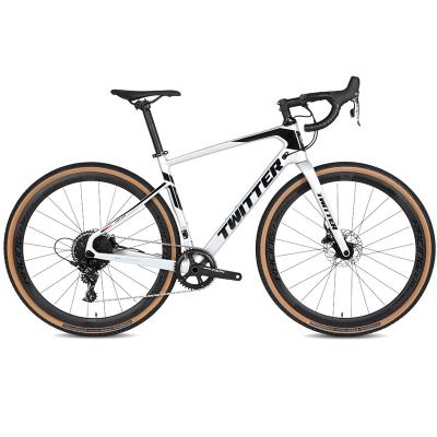 China Popular Sale Carbon Fiber 45cm /54cm Disc Brake Road Gravel Bikes With Hidden Cable Frame Design for sale