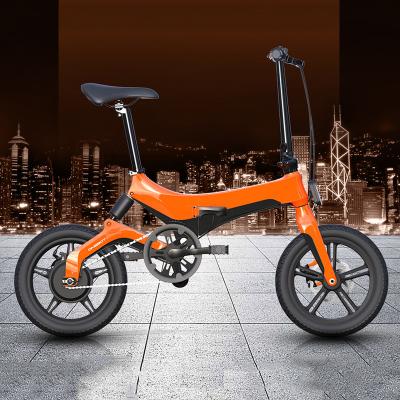 China Magnesium aluminum alloy import bicycles city electric bike 16inch 8ah 250w folding ebike from china for sale