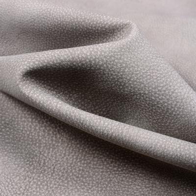 China Memory Tan Leather Suede Sofa Upholstery Heavy Fabric for sale