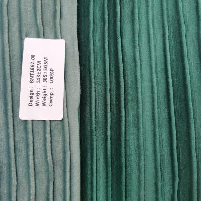 China Wholesale Hot Sale Memory Good Price Holland Green Blue Red Pink Velvet Sofa Fabrics 100% Polyester Fabric for sale