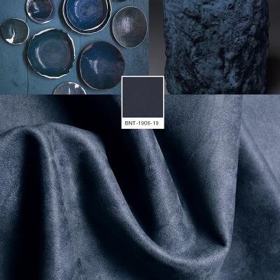 China Tear-Resistant Home Textile 100 Polyester Bronzing Suede / Faux Leather Fabric For Sofa Cover Or Sofa for sale