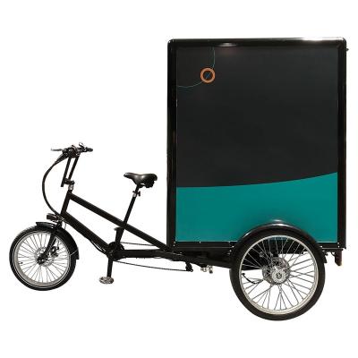 China Big Battery Cargo KUAKE 750W 1000W Big Box Big Capacity Load 20*3.0 Fast Tire 3 Wheel Electric Cargo Bike With Box for sale