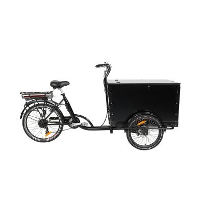 China Cargo KUAKE 20 Inch 6 Inch 24 Speed ​​Three Wheel Cargo Bike With Front Box Adult Tricycle for sale