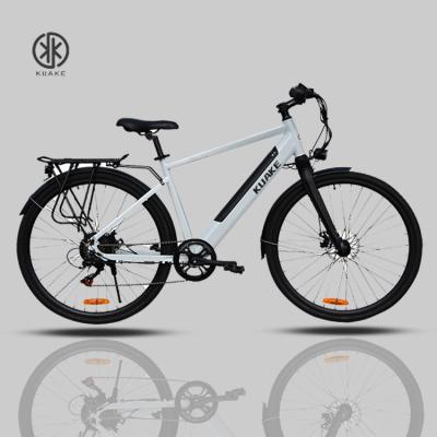 China Cheapest Lightweight Classic Vintage Aluminum Alloy KUAKE 700C Electric City Bike e Bike For Adult for sale