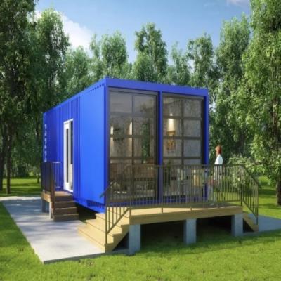 China Fast Assemble Prefab Modular Portable Office Building 40FT Flat Pack Container Houses for sale