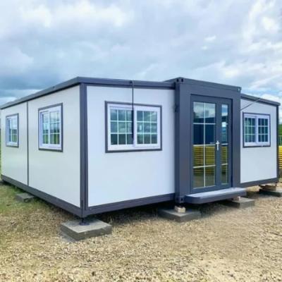 China Butterfly Shape Sandwich Panel Portable Prefabricated Expandable Container House for sale