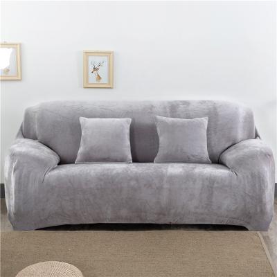 China Safe Fit Europe Plush Couch Covers 2 Seater Recliner Cover Elastic Velvet Sofa Cover for sale