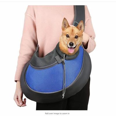 China Front Travel Sling Pet Hand Breathable Air Mesh Breathable Pet Bag for sale