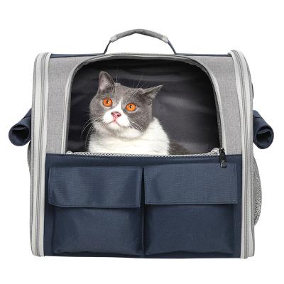 China Breathable Portable Outdoor Travel Pet Carrier Bag Sustainable Cat Carrier Backpack Cat Bag Travel Backpack for Dogs Carrying Pet Supplies New for sale