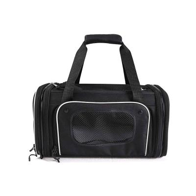 China Breathable Expansion Premium Airline Approved Expandable Pet Carrier BILATERAL Expansion Pet Bag for sale