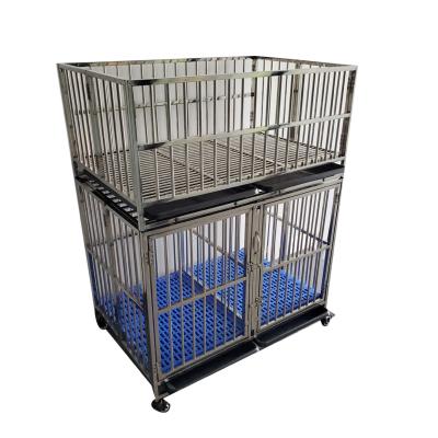 China Viable Can Supply Services Customized Collapsible Folding Stackable Dog Cage Xxl Pet Shop Dog Cage Stainless Steel Dog Cage for sale