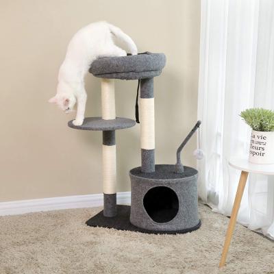 China Viable Wholesale Hot Selling Sisal Product Sisal Scratch Courier Large Small Cat Hammock Tree for sale