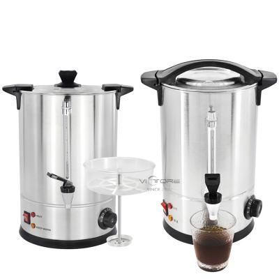 China 360 Degree Base 25L Electric Hot Water Kettle Stainless Steel Coffee Heater 30-110degrees Rotation Element for sale