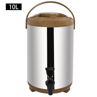 China Double Wall Bubble Tea Heater Thermos Triple Wall Steel Barrel for sale