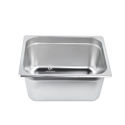 China USA Hotel Restaurant American Fast Food 1/2 Stainless Container Serving Basin for sale