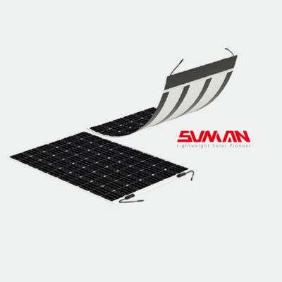 China Sunman hot sale good quality off-grid monocrystalline flexible solar panel with 140W, 285W, 430W 166mmx166mm for sale