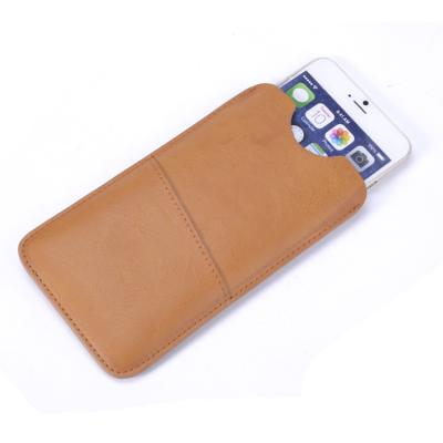 China Factory price Maiko colorful universal soft leather flat plate pouches mobile phone purse clutch for sale