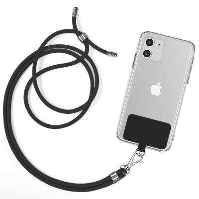 China 2021 Hot Anti-fall Fashion Adjustable Nylon Long Neck Lanyard Durable Cross - Body Phone Patch Straps for sale