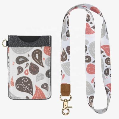 China Rfid Blocking Credit Card Holder Wholesale New Design Custom Double Sided ID Badge Holder Lanyards With Logo for sale