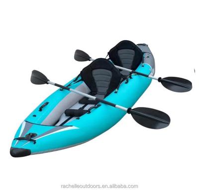 China PVC & Cheap Drop Stitch OEM Inflatable Fishing Sight Seat Canoe Rowing Rib Boats Fishing Kayak With Paddle for sale