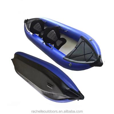 China PVC & Drop Stitch Fast Delivery Fishing Canoe Rowing Kayak Float Inflatable Lake BoatFor Paddling and River Floating for sale