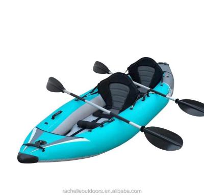 China PVC & Wholesale Drop Stitch Double Inflatable Boat Layers Traveling Paddle Board Canoe KayaksFishing Float Rowing Boat for sale