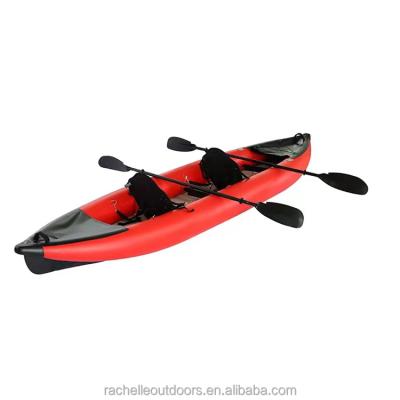 China PVC & Cheap Drop Stitch OEM Inflatable Fishing Sight Seat Canoe Rowing Rib Boats Fishing Kayak With Paddle for sale