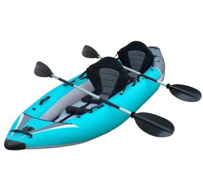 China PVC & Wholesale Canoe Rowing Boat Kayak 2 Person Drop Point Rachelle Inflatable PVC Float Fishing Boat for sale