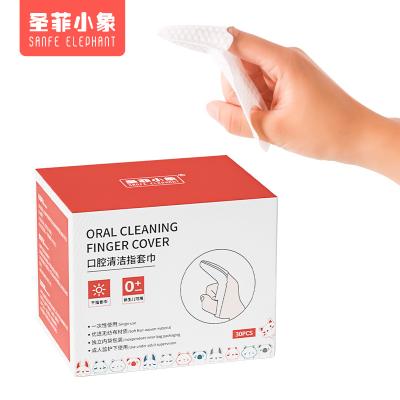 China For Home Use Baby Finger Toothbrush Baby Dry Wipes Tooth and Gum Wipes Baby Tongue Cleaner from Birth to First Teeth 0-36 Months 30 pcs for sale