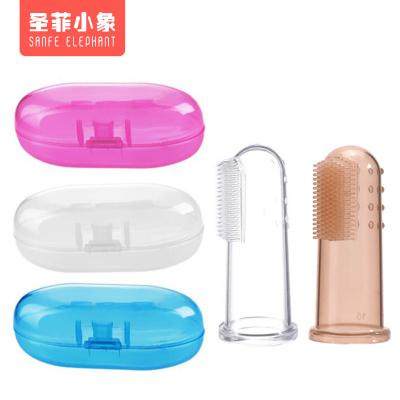 China For Home Use Silicone Finger Protect Gums 360 Degrees Surround Brush Soft Finger Brush Toothbrush Kids Teeth Care for sale