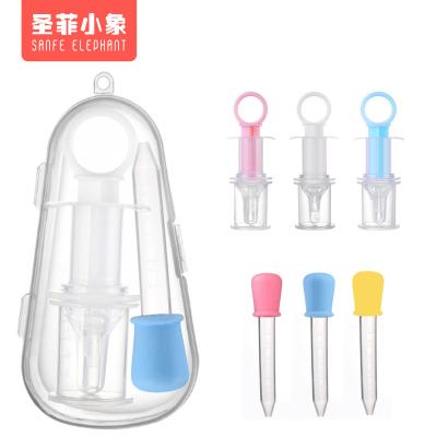 China BPA Free 10ml Needle barrel type Octagonal shunt Anti Choking Baby Medicine Dispense Syringe Pacifier Silicone Baby Medicine Feeder for sale