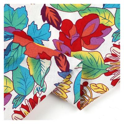 China Other Wholesale Nice Woven Twill Textile Colorful Blooming Floral Cotton Fabric for sale