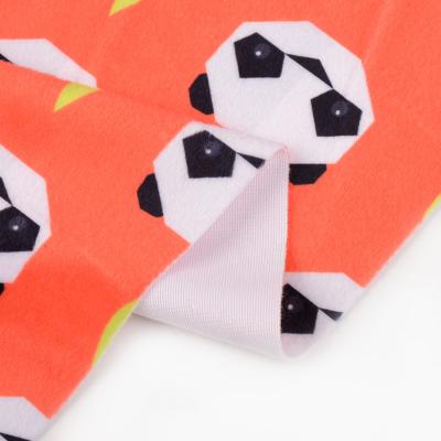 China Other bulk sale plain minkey cartoon panda heads flannel 100 polyester fabric for kids for sale