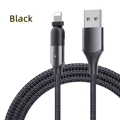 China 3A 18W PD Manufacturer 3a Led Indicator Data Cable Data Transmission Fast Charging Data Cables For Iphone Rotate 180 Degree for sale