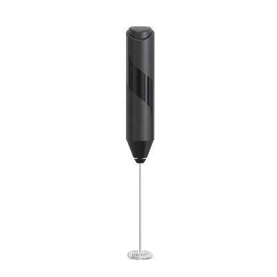 China Original Stocked Milk Frother Maker Mini Foamer Black Handheld Foam Beater Drink Mixer for Lattes for sale