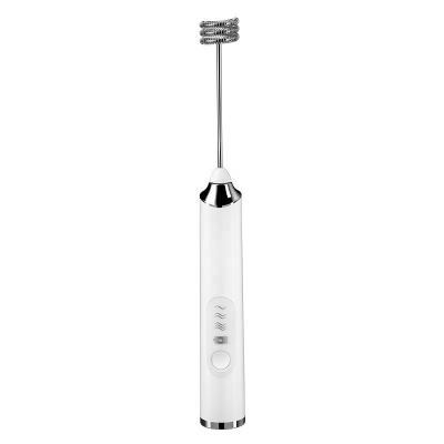 China Stocked Single Mixing Head USB Rechargeable Customized logo Handheld Electric Milk Frother for Milk Foaming for sale