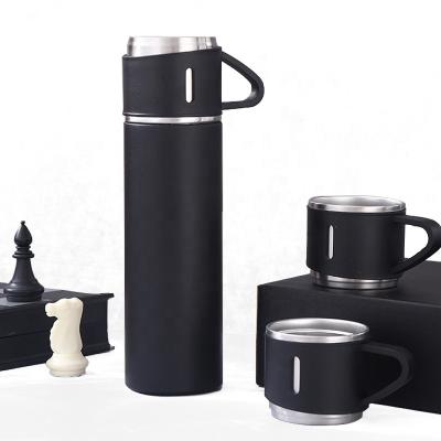 China 500ml/16.9oz PORTABLE thermo stainless steel vacuum insulated bottle with cup for hot coffee drink and cold drink water flask for sale